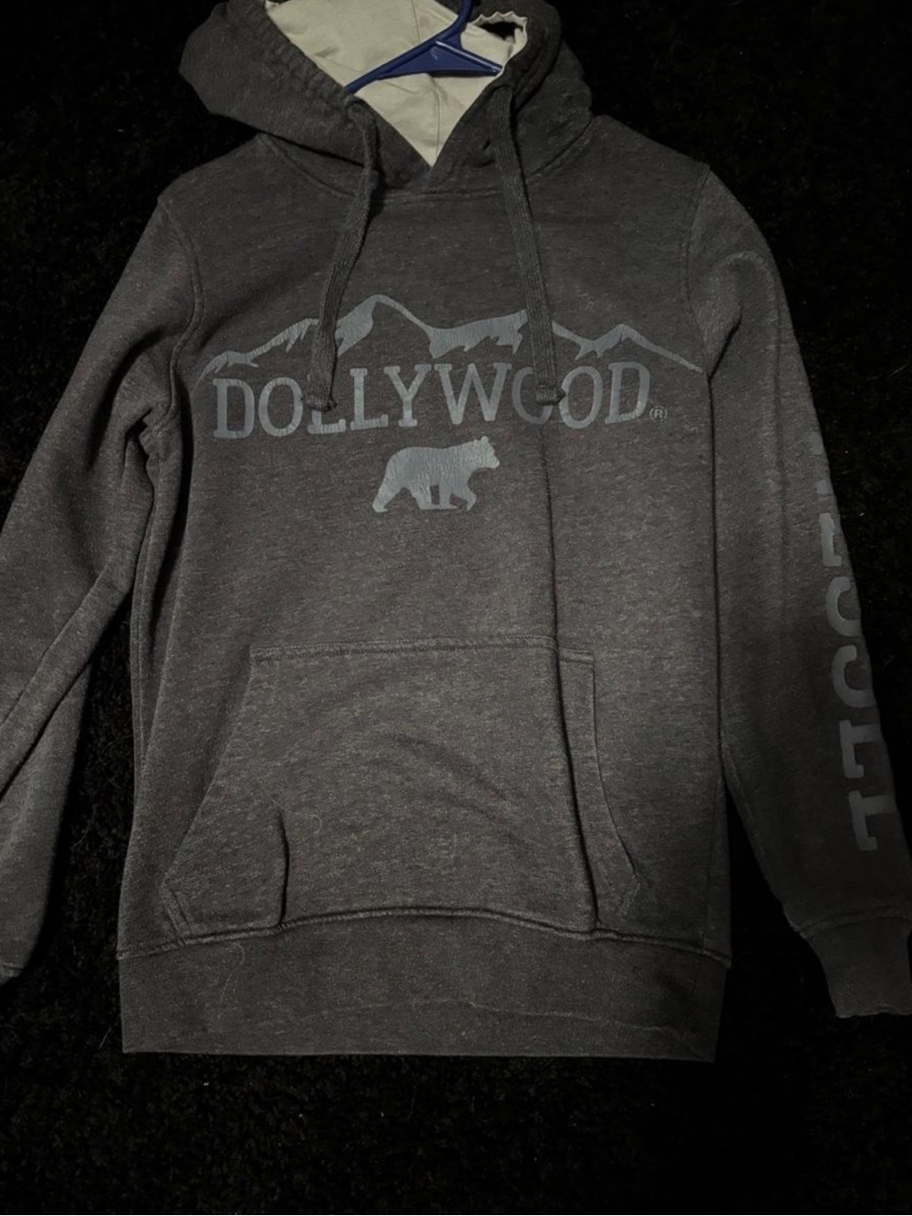 Dollywood Mountain Bear Hoodie Black
